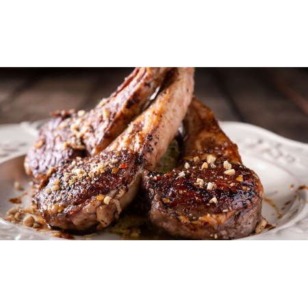 PAVO-CHULETAS ADOBADAS AJILLO