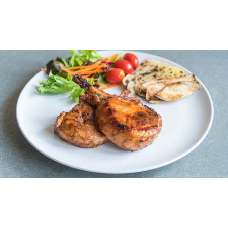 PAVO-CHULETAS ADOBADAS AJILLO