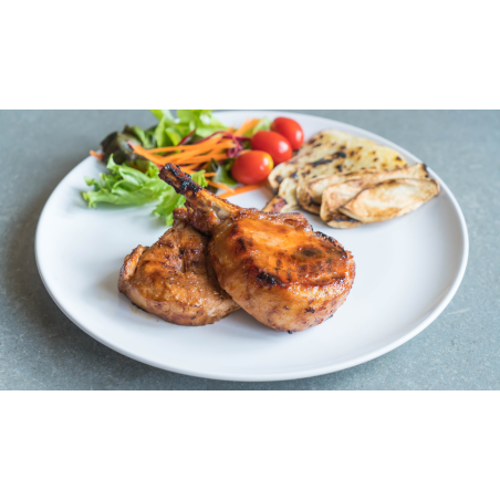 PAVO-CHULETAS ADOBADAS AJILLO